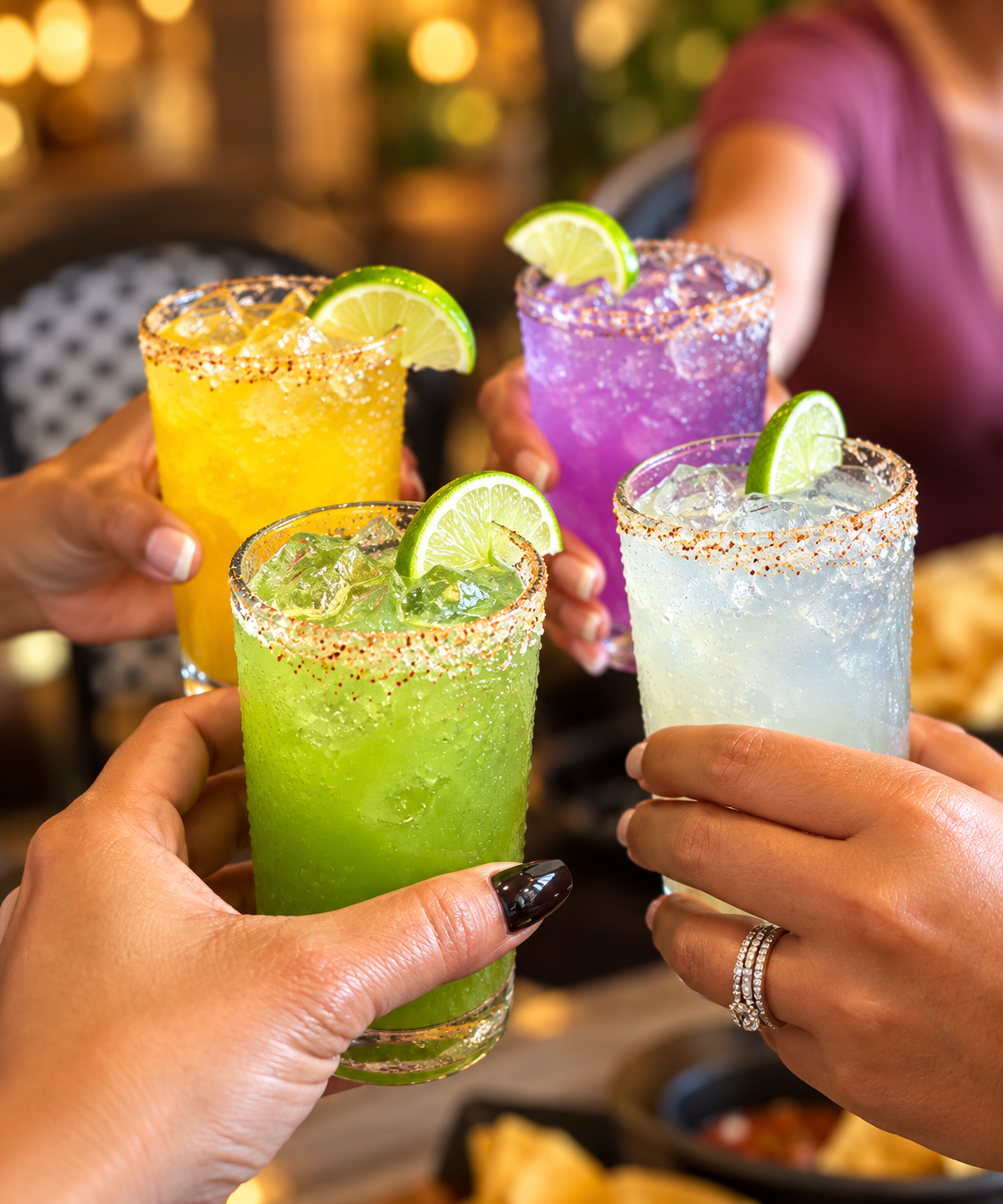 Colorful cocktails served at Four Region Thai Cuisine